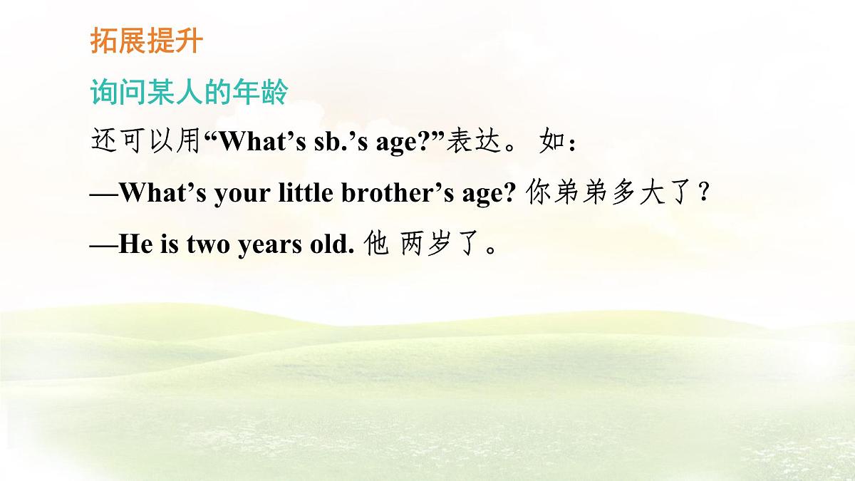 冀教版英语(2024) 七年级上册 Unit 3 Lesson 3 We all look different! 知识梳理课件 英语第6页