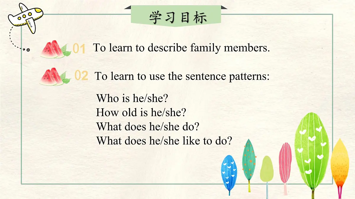 冀教版英语(2024) 七年级上册 Unit 4 My family Lesson 1 My family photo 课件第2页