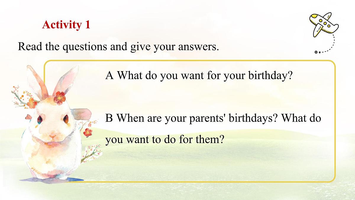 冀教版英语(2024) 七年级上册 Unit 4 My family Lesson 3 Grandma's birthday party 课件第3页