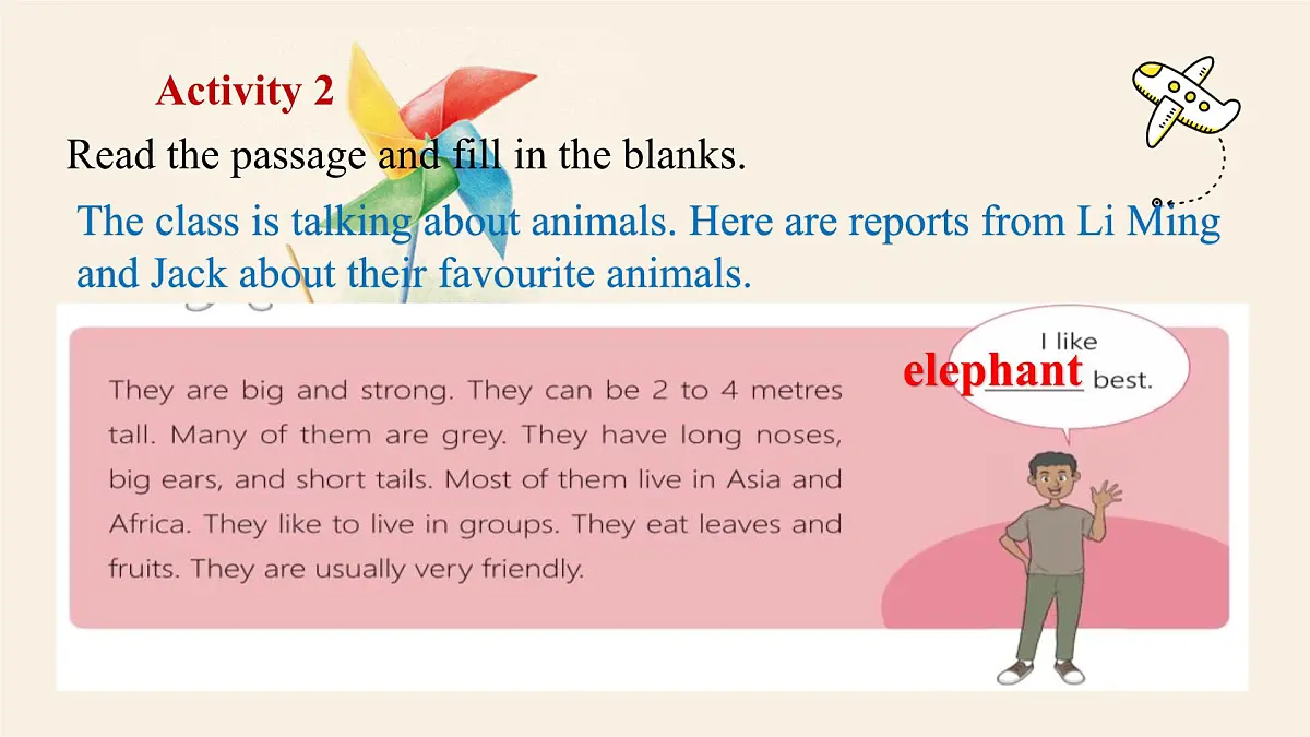 冀教版英语(2024) 七年级上册 Unit 5 Animal friends Lesson 4 My favourite animal 课件第6页
