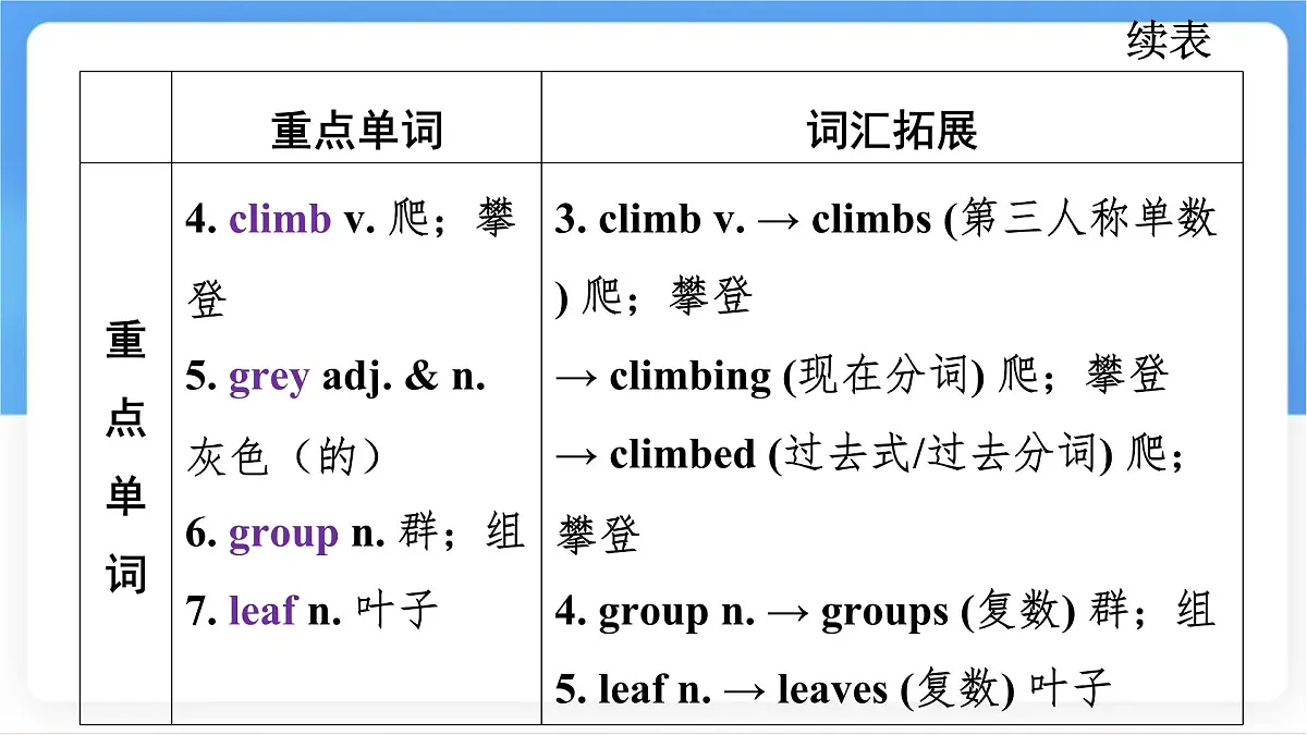 冀教版英语(2024) 七年级上册 Unit 5 Lesson 4 My favourite animal 知识梳理课件 英语第4页
