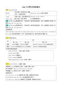 译林版2025年七年级英语下学期期末总复习(知识梳理)考点清单03Unit5-8常考点和易错点(学生版+解析)
