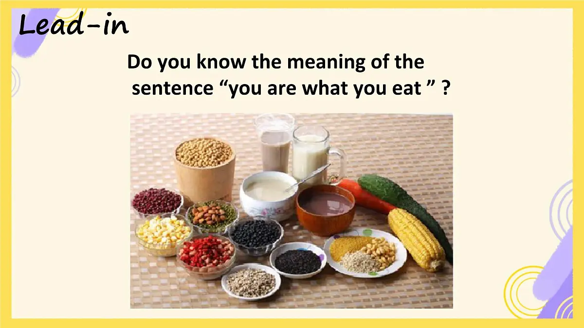Unit 7 Ways to be healthy Lesson 1 You are what you eat!课件 2024-2025学年冀教版英语七年级下册第2页