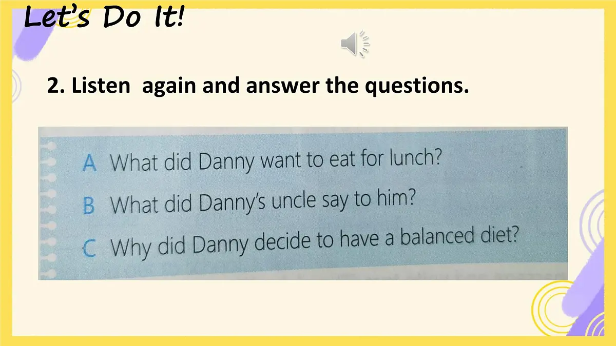Unit 7 Ways to be healthy Lesson 1 You are what you eat!课件 2024-2025学年冀教版英语七年级下册第5页