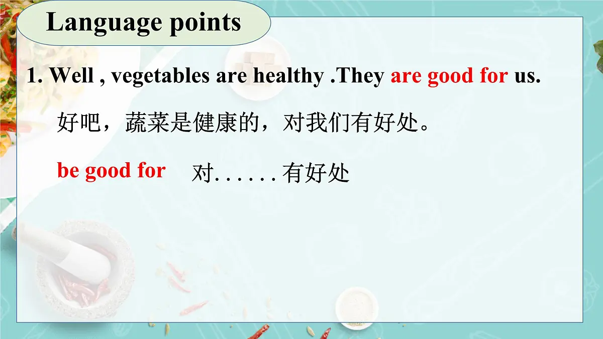 Unit 7 Ways to be healthy Lesson 1 You are what you eat!课件 2024-2025学年冀教版英语七年级下册第7页