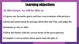 Unit 7 Ways to be healthy Lesson 2 Exercising more 課件 2024-2025學年冀教版英語七年級下冊