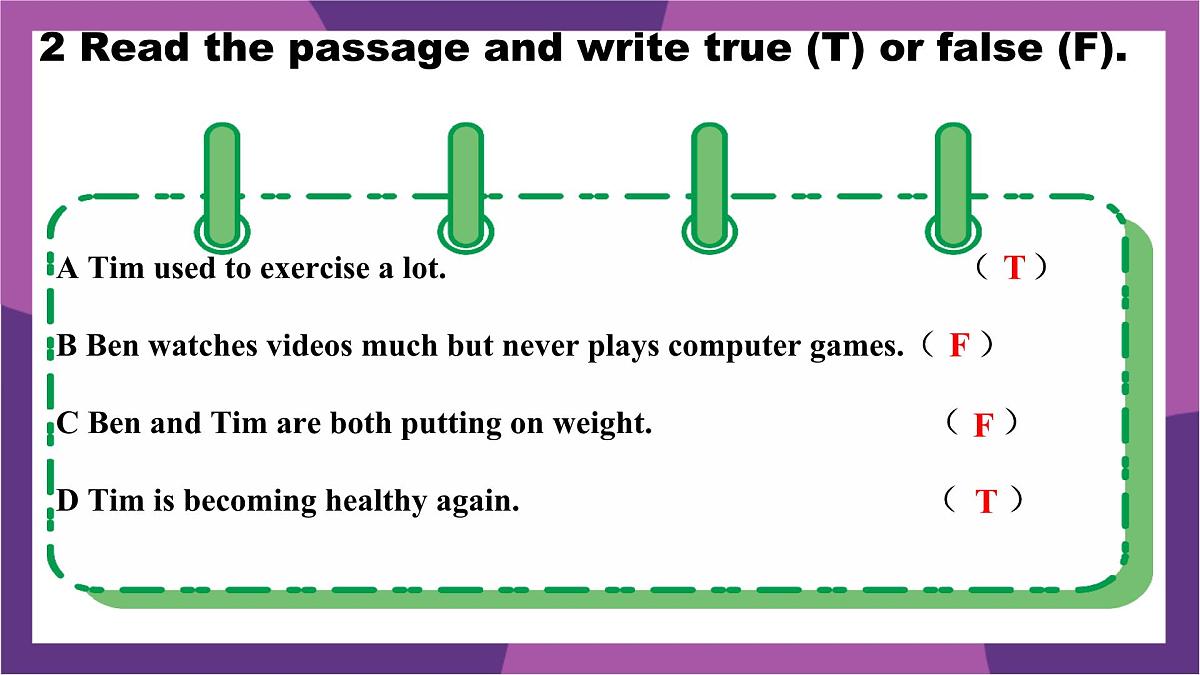Unit 7 Ways to be healthy Lesson 2 Exercising more 课件 2024-2025学年冀教版英语七年级下册第6页