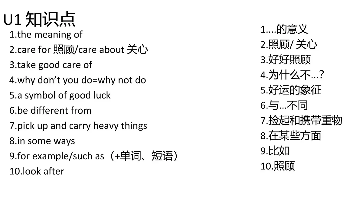人教版七年级英语下册期末重点短语课件第1页