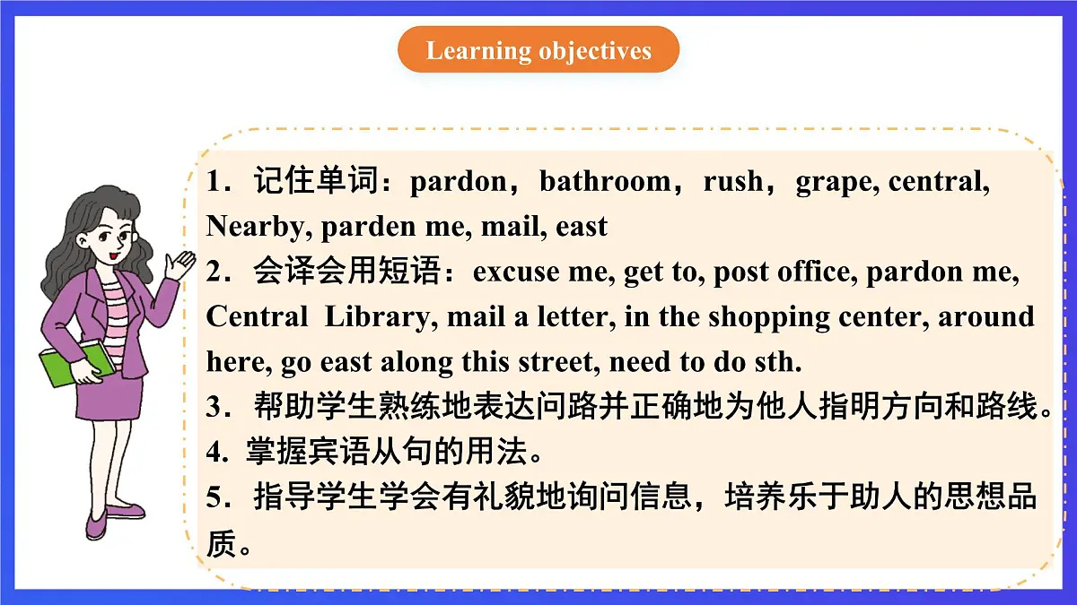 【公开课】人教新目标(Go for it)版英语九年级全册 Unit 3《Could you please tell me where the restrooms are?》SectionA2d&Grammarfocus-4c 课件第2页