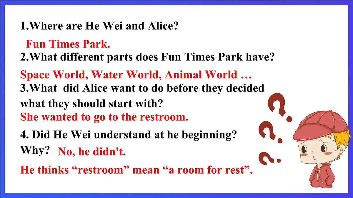 【公开课】人教新目标(Go for it)版英语九年级全册 Unit 3《Could you please tell me where the restrooms are?》SectionA2d&Grammarfocus-4c 课件第5页
