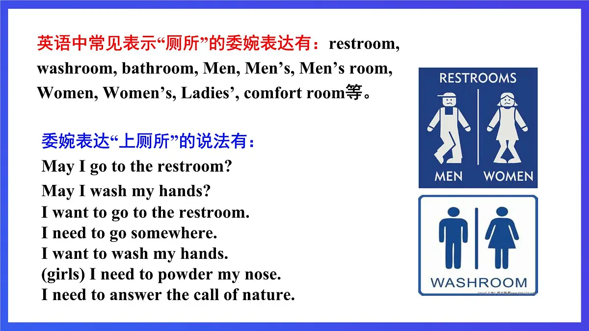 【公开课】人教新目标(Go for it)版英语九年级全册 Unit 3《Could you please tell me where the restrooms are?》SectionA2d&Grammarfocus-4c 课件第8页