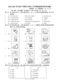 黑龙江省哈尔滨市第十七中学2024-2025学年七年级下学期6月月考英语试题