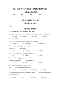 2025年八年级英语下学期期末模拟卷（四）（湖北通用）含答案解析