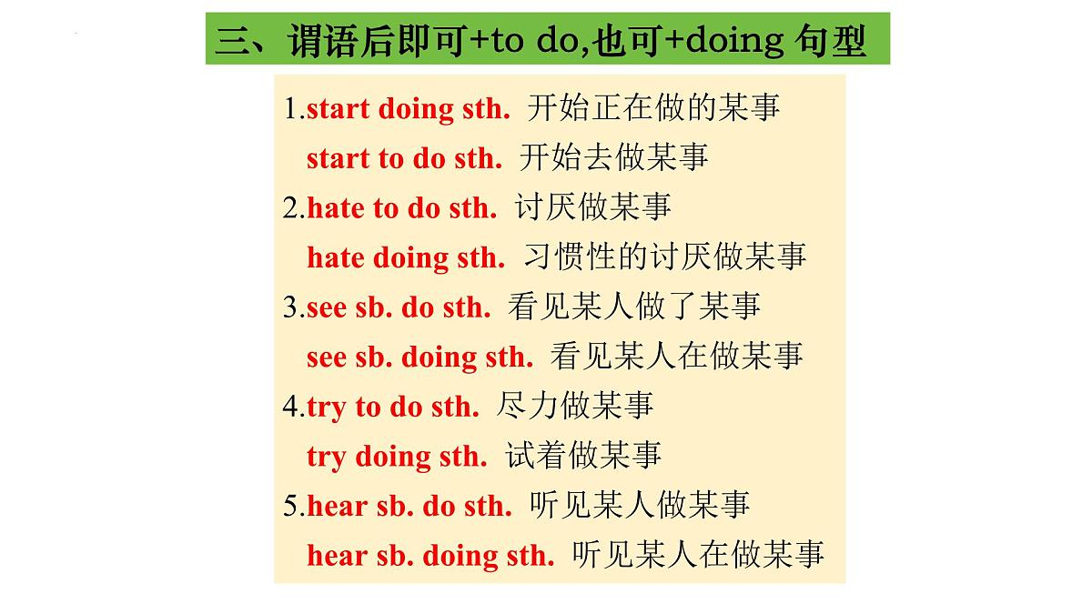 人教版七年级英语下册期末复习:重点语法归纳与练习课件第7页