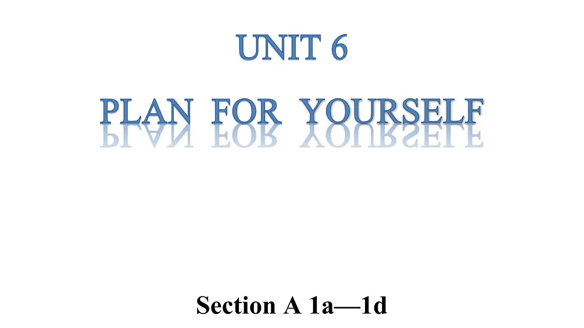 人教版(2024)英语八年级上册 Unit 6 Play for Yourself 第1课时 Section A 1a—1d(课件)第1页