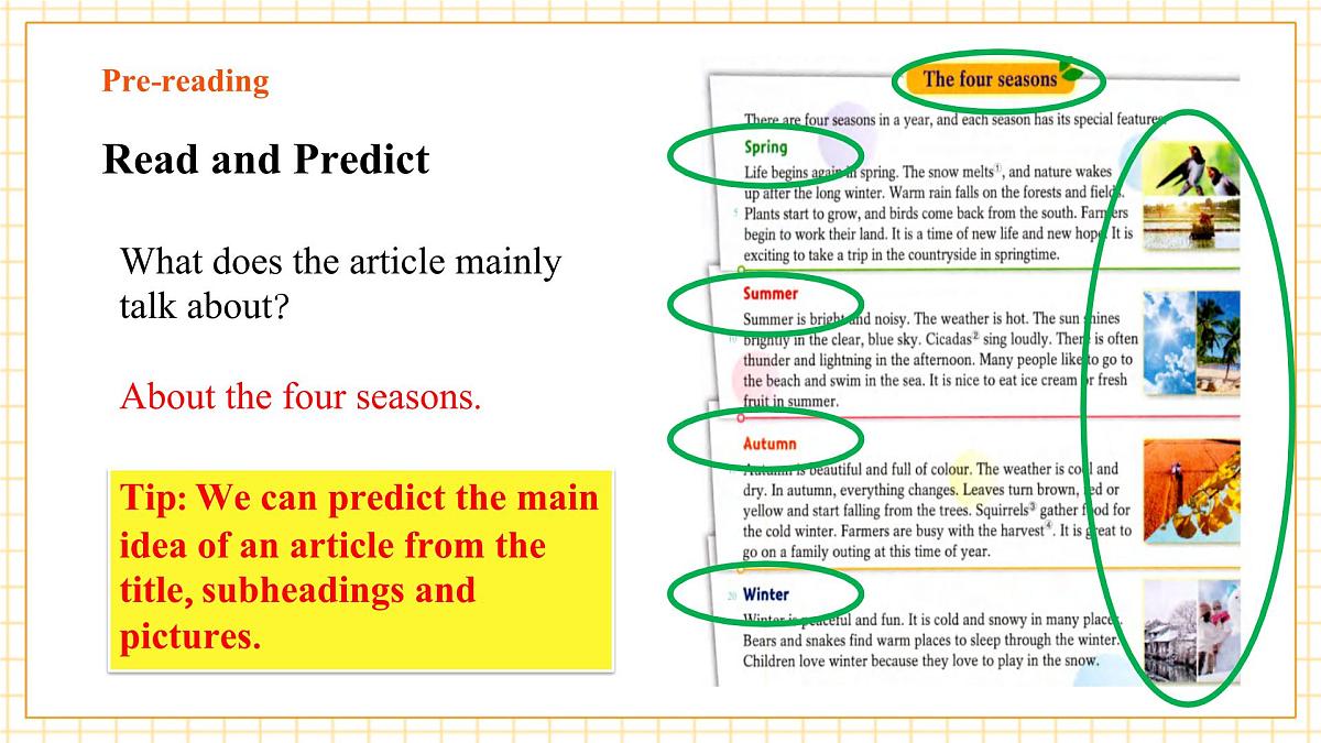 7A Unit 3 The seasons 第一课时Reading课件(沪教牛津版七上)第7页