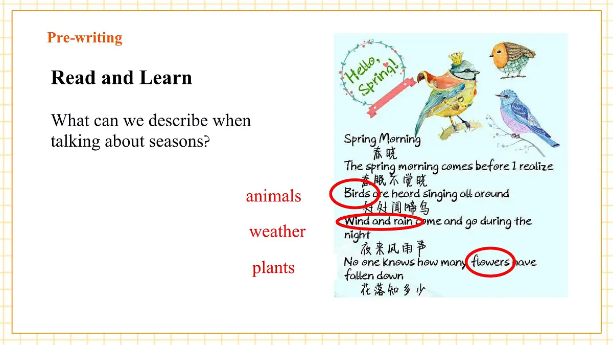 7A Unit 3 The seasons 第三课时Speaking+Writing课件(沪教牛津版七上)第7页