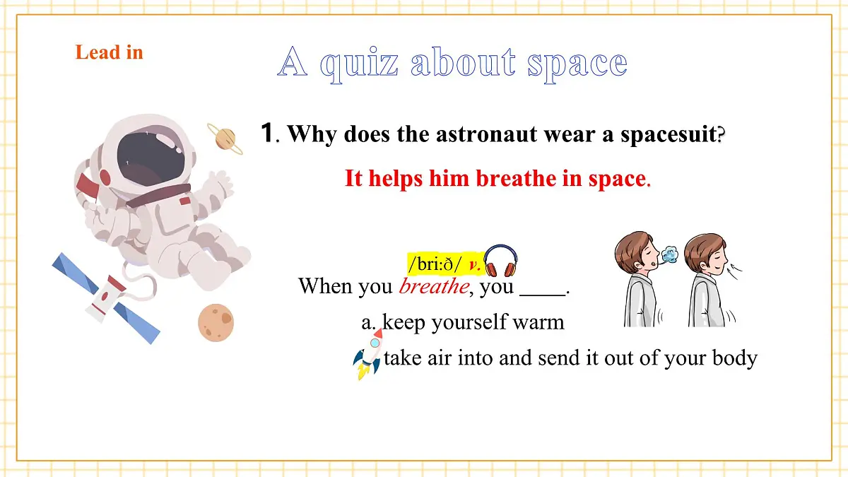 Unit 5 Off to space 第一课时Reading课件第7页