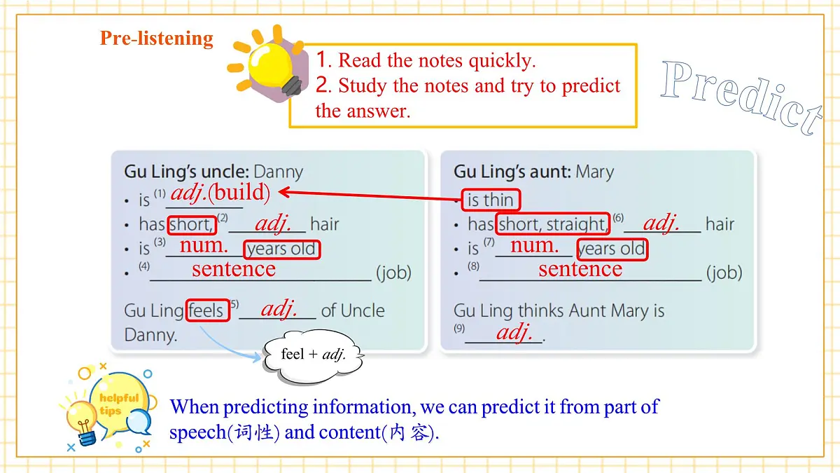 Unit 1 People around us 第二课时Listening& Speaking课件第8页