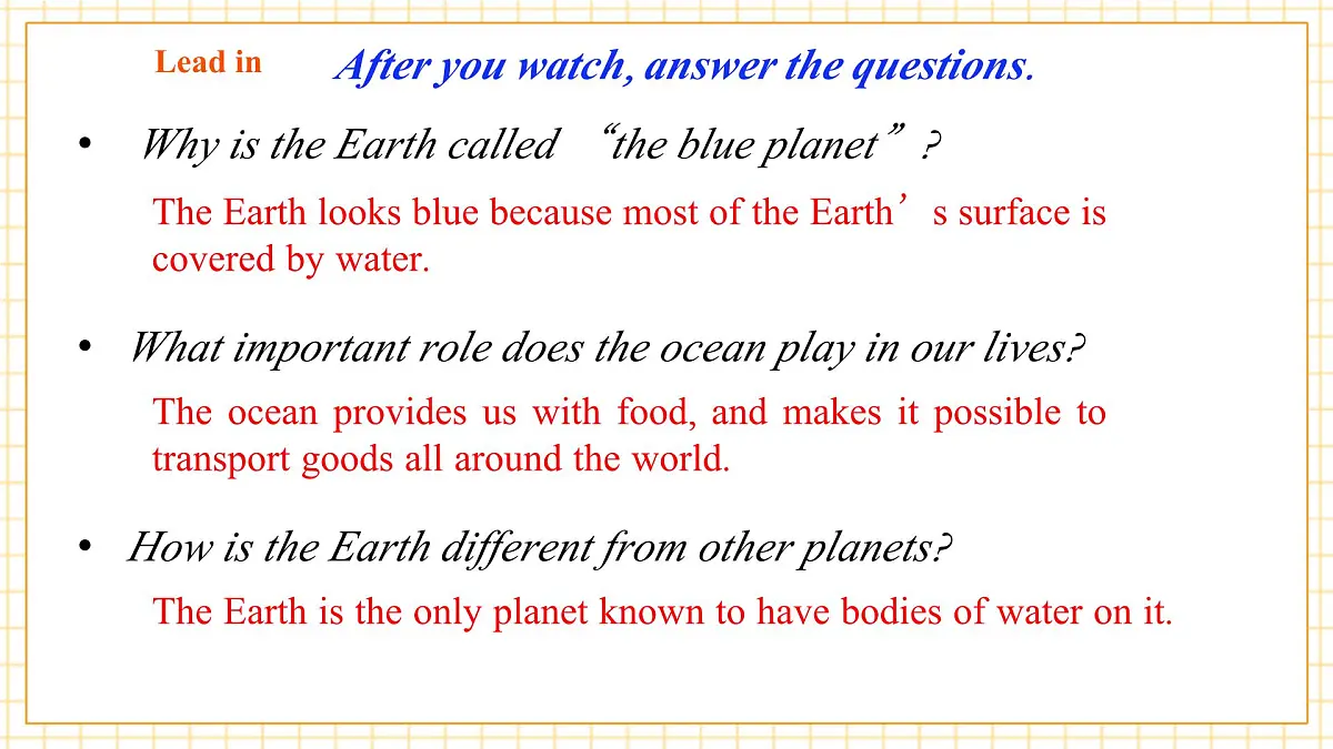 Unit 5 Water is life 第五课时Focus on culture 课件第6页