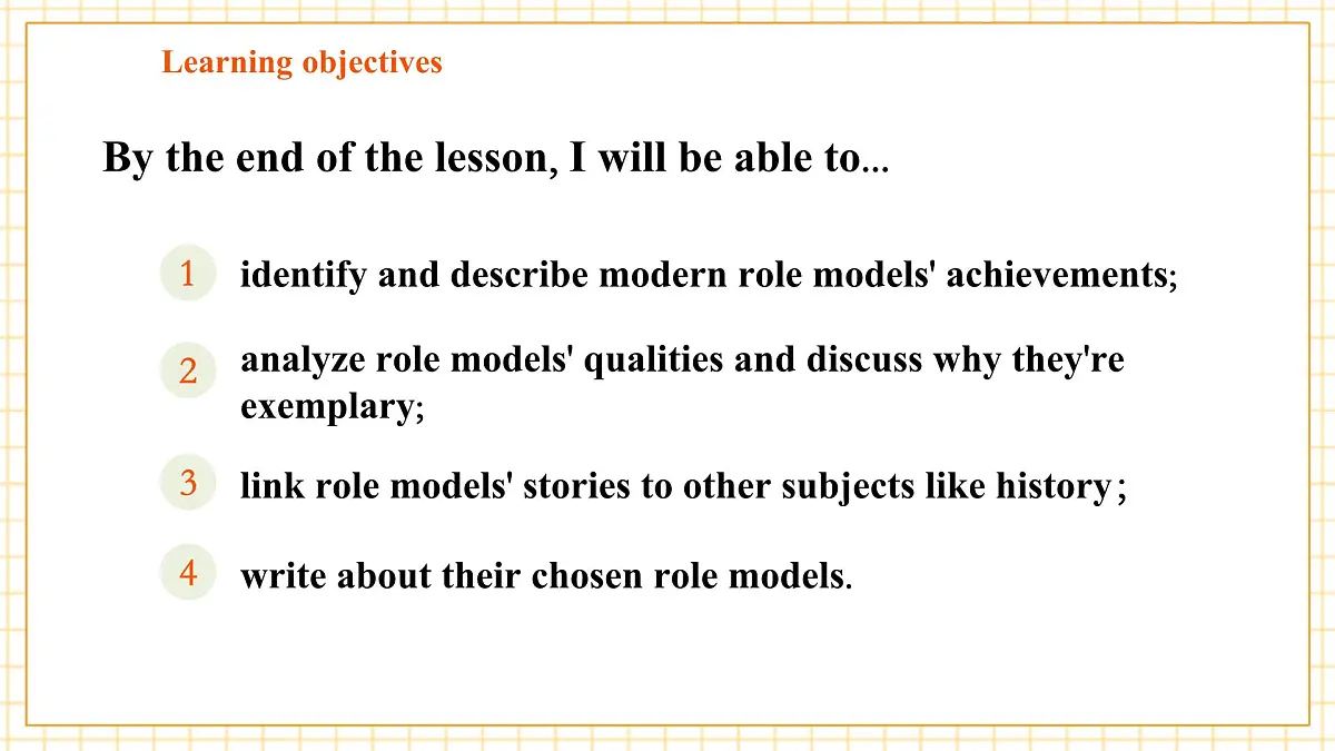 Unit 7 Role models of our time第5课时Focus on culture(阅读拓展与跨学科项目课)优质课件(AI赋能教学)第3页
