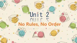 初中  英語(yǔ)  人教版（2024）  七年級(jí)下冊(cè)Unit 2   No Rules，No Order Section A 課件