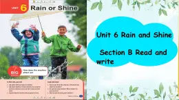 初中  英語(yǔ)  人教版（2024）  七年級(jí)下冊(cè)Unit 6 Rain or Shine Section B 課件