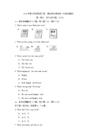 2025年春九年级英语下册 期末综合测试卷（外研安徽版）