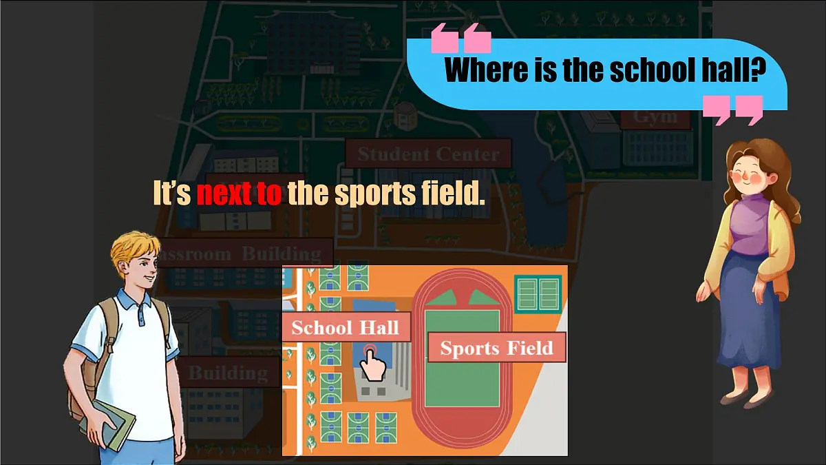 初中 英语 人教版(2024) 七年级上册Unit 3 My School Section A 课件第5页