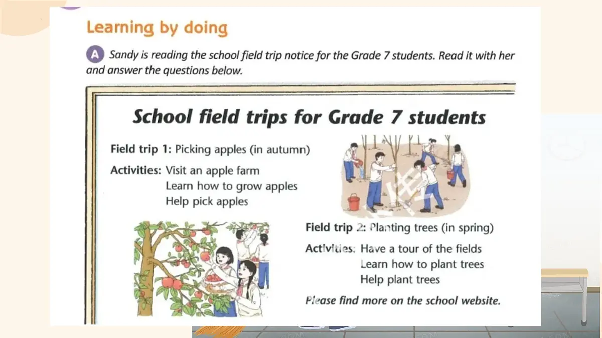 新译林版初中英语七年级上册 7A U4 School days Integration 1 课件第5页