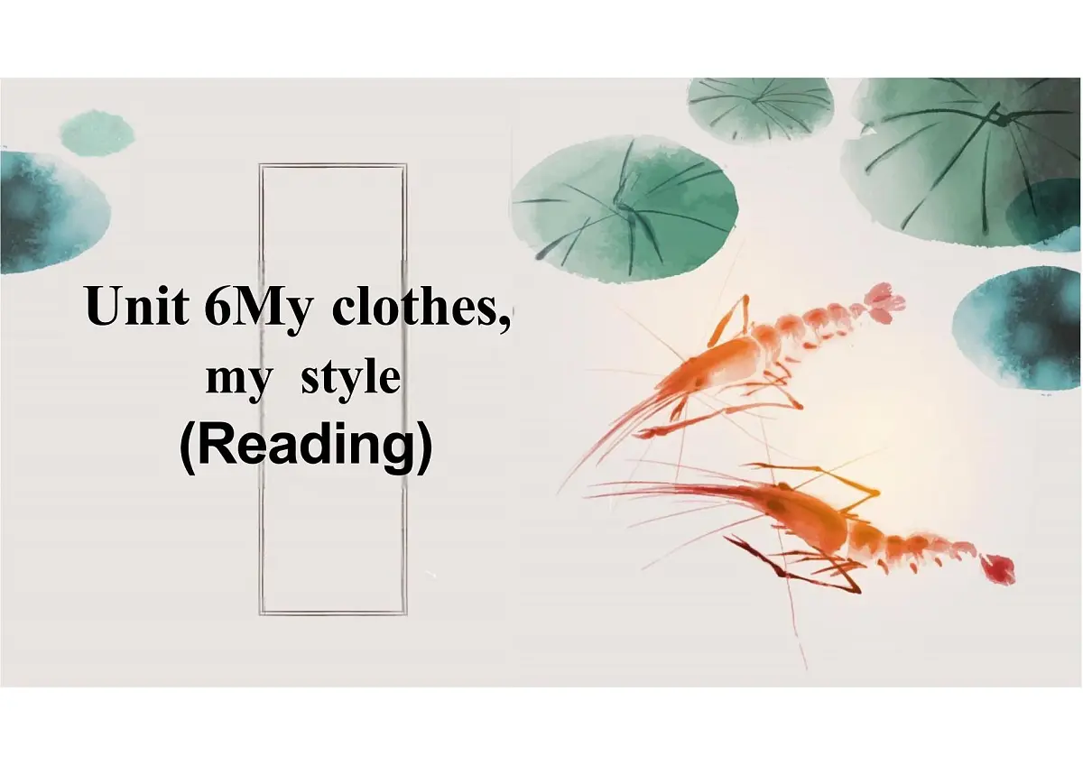 新译林版初中英语七年级上册 7A U6 My clothes,my style Reading1 课件第1页
