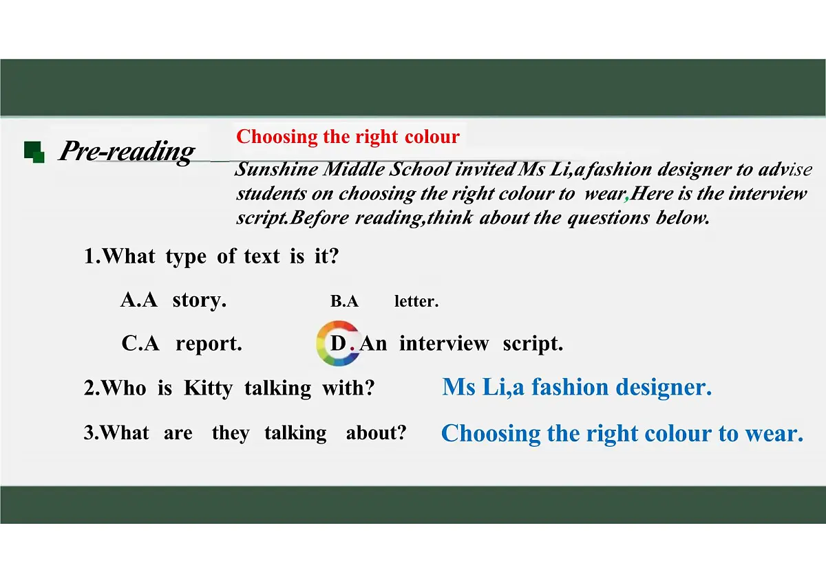 新译林版初中英语七年级上册 7A U6 My clothes,my style Reading1 课件第3页