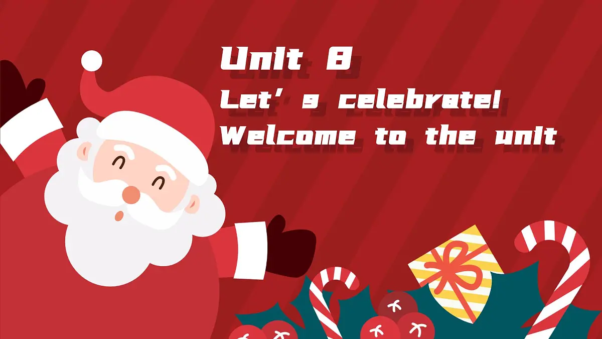 新译林版初中英语七年级上册 7A U8 Let's celebrate! Welcome 课件第1页
