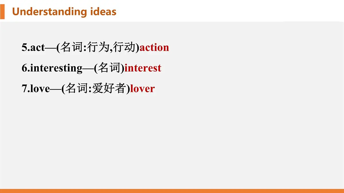学案 2025 新外研七上 U2 Understanding ideas 知识点汇总PPT版(可编辑)第7页