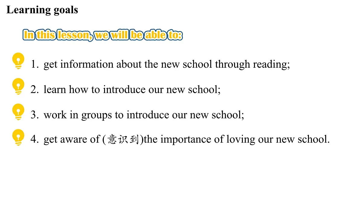 2025年外研版七年级英语上册Starter Welcome to junior high! Know your school(课件)第2页