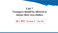 初中英语人教版(2024)九年级全册Unit 7 Teenagers should be allowed to choose their own clothes. Section A课文课件ppt