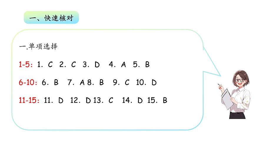 Unit1 Friendship 單元測試卷  答案第2頁