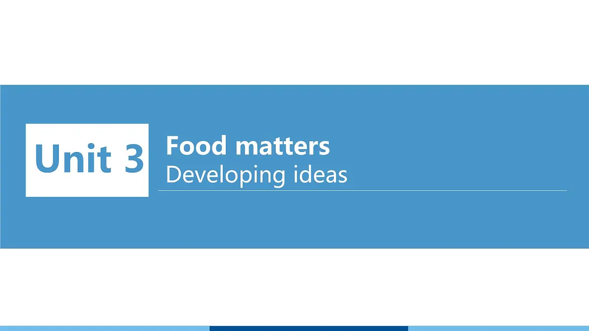 2025 新外研版英语 七下 U3 Developing ideas 知识点汇总课件PPT第1页