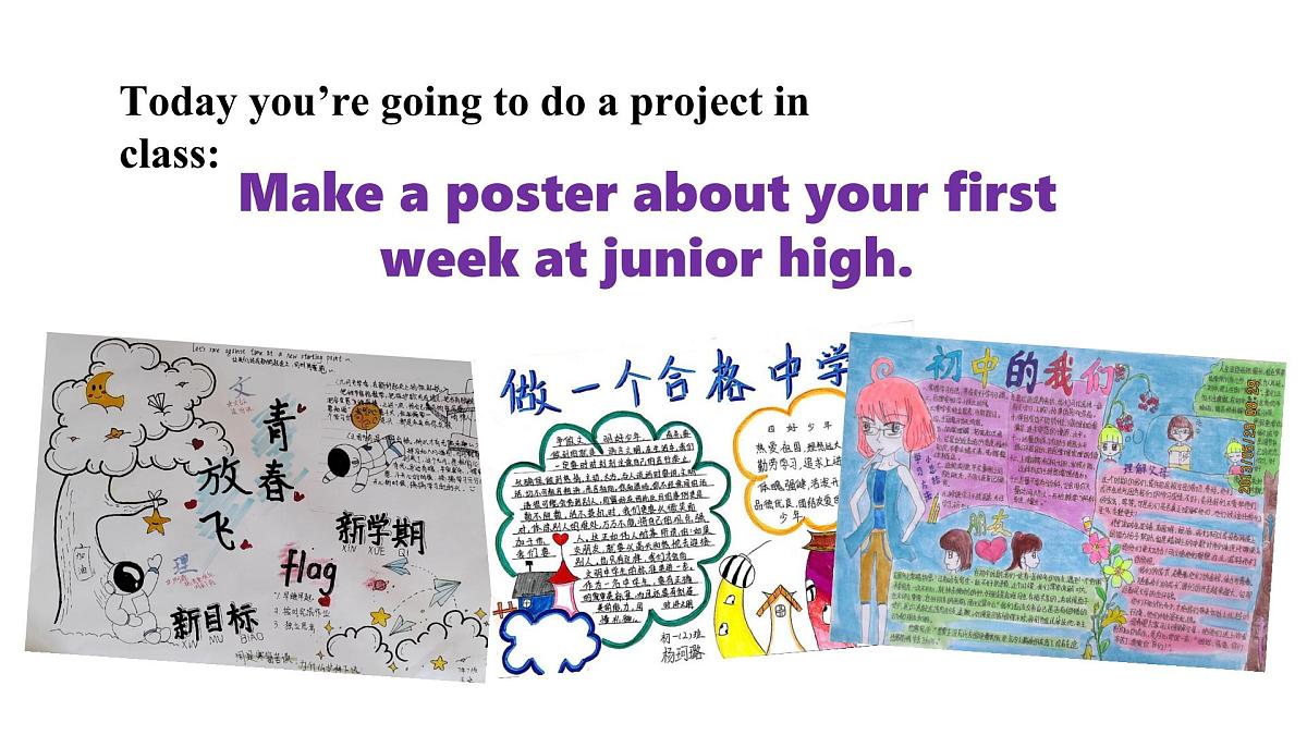 2025年秋外研七年级英语上册Unit 1 A new start Lesson 5 Presenting ideas(课件)第4页