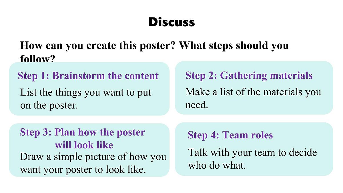 2025年秋外研七年级英语上册Unit 1 A new start Lesson 5 Presenting ideas(课件)第5页