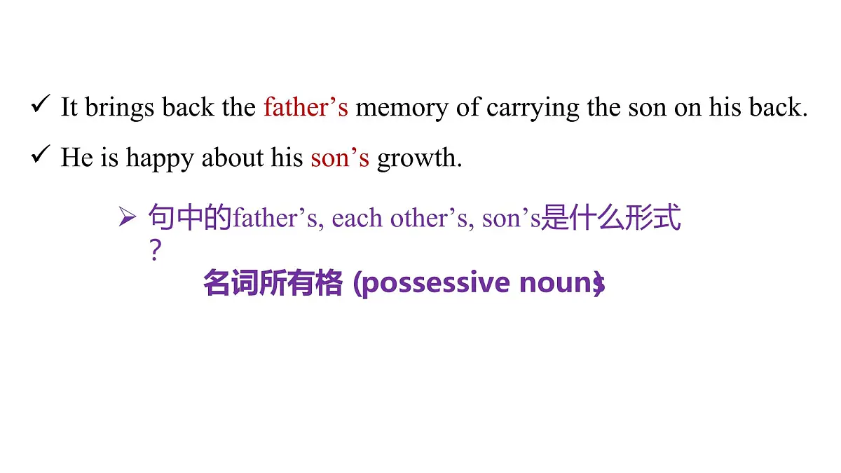 2025年秋外研七年级英语上册Unit 3 Family ties Lesson 2 Grammar(课件)第4页