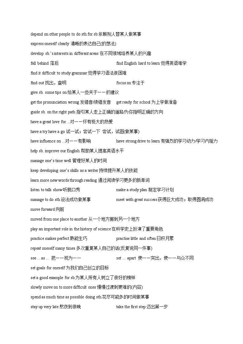 Unit 3 To be a good learner  寫作篇（學困與解困）（“導”一本）（解析版）第2頁