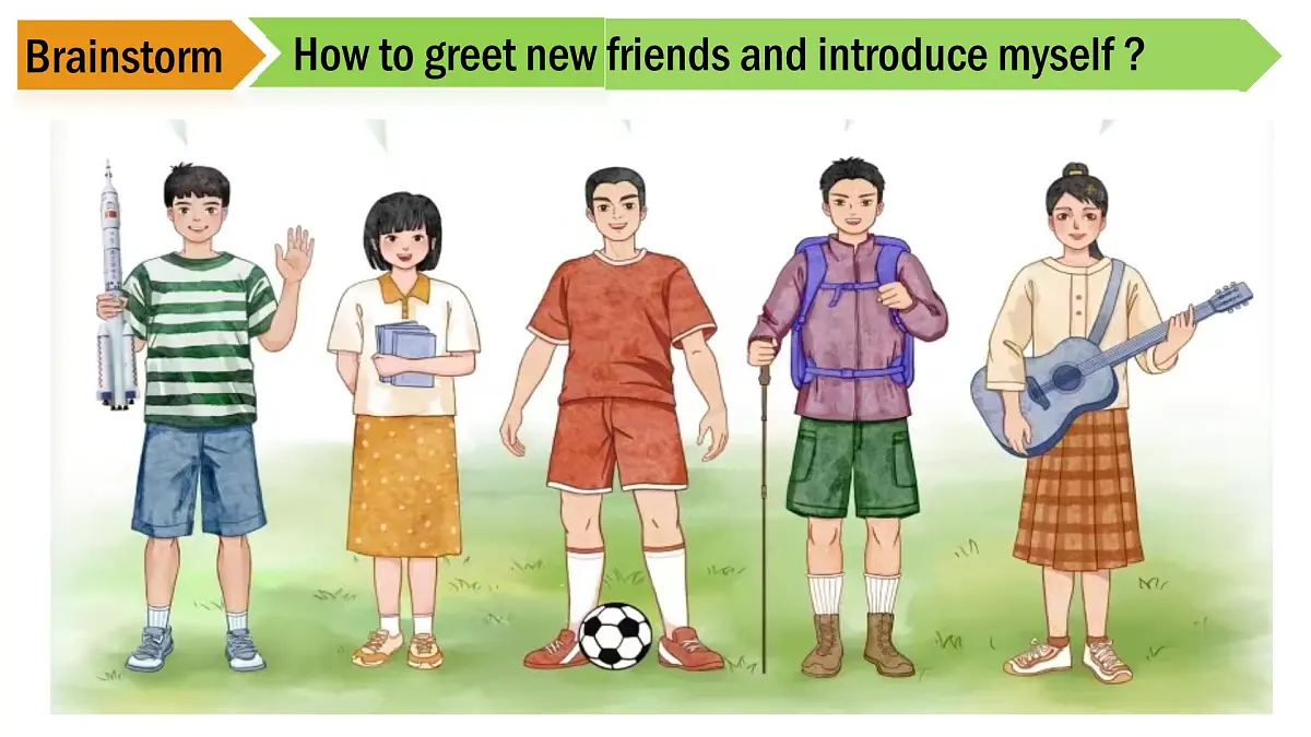 Unit 1 Lesson 1 Listening & Speaking课件-仁爱科普(2024)版英语七年级上册第4页