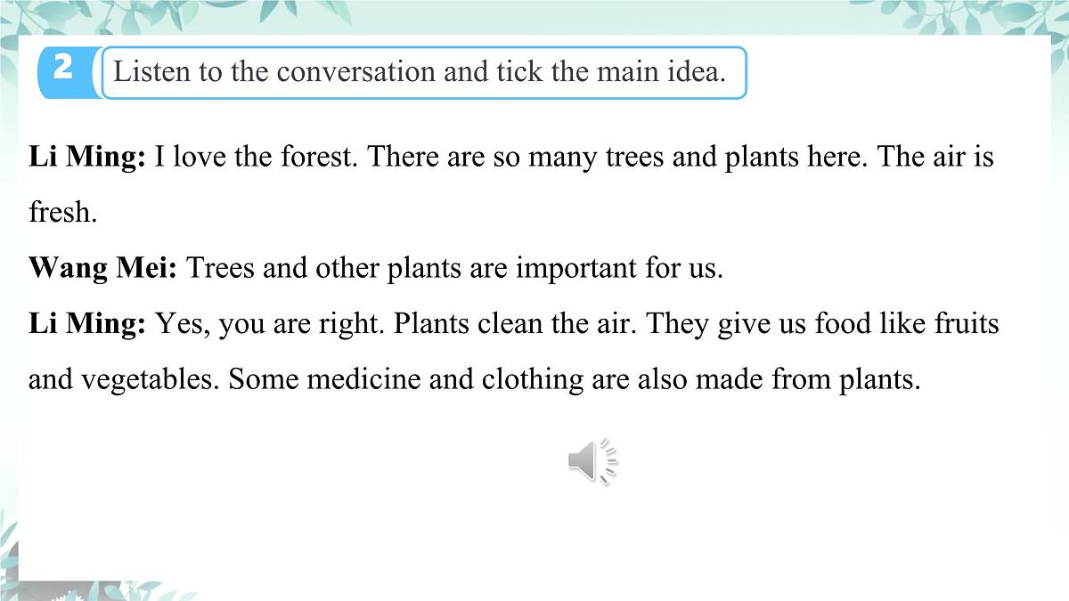 Unit 8 I love nature! Lesson 1 Why are plants important?课件 2024-2025学年冀教版英语七年级下册第3页