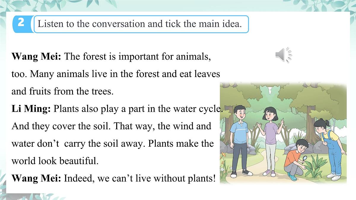 Unit 8 I love nature! Lesson 1 Why are plants important?课件 2024-2025学年冀教版英语七年级下册第4页