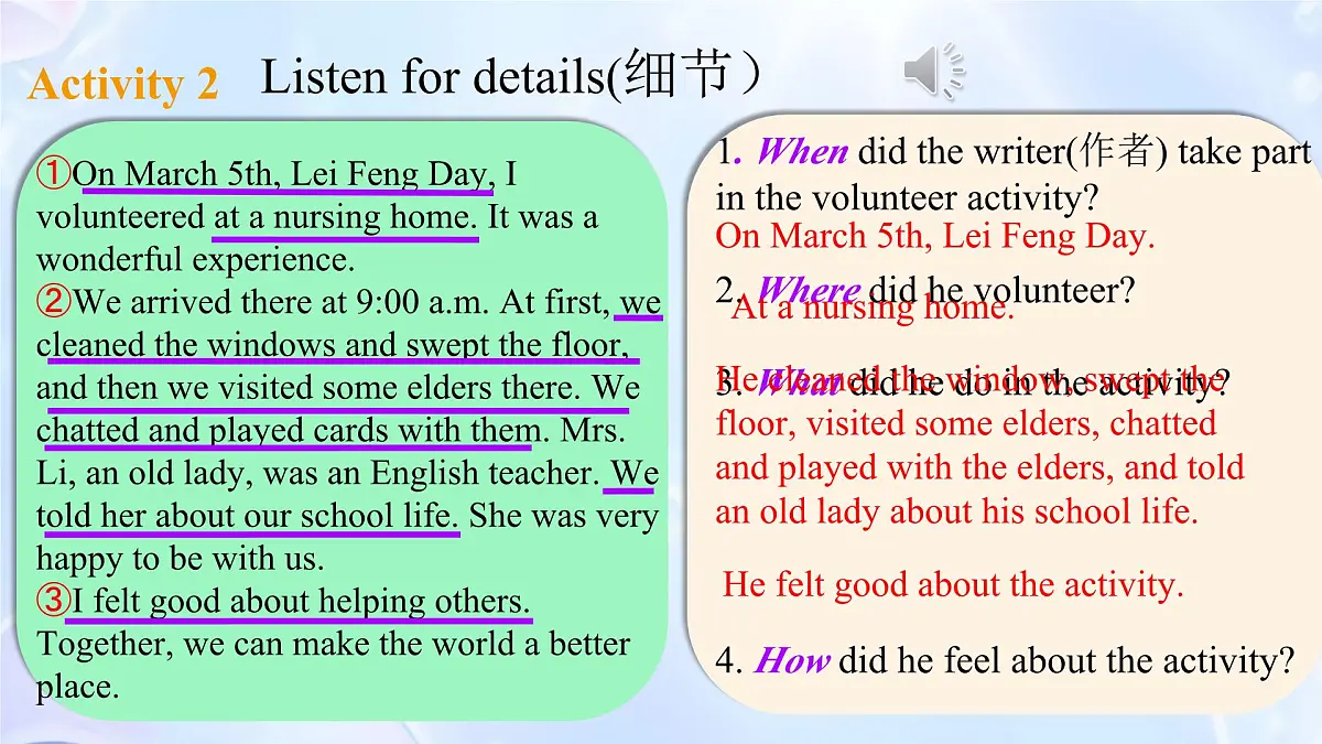 Unit 10 Lesson 7 Reading for Writing 课件 2024-2025学年仁爱科普版英语七年级下册第8页