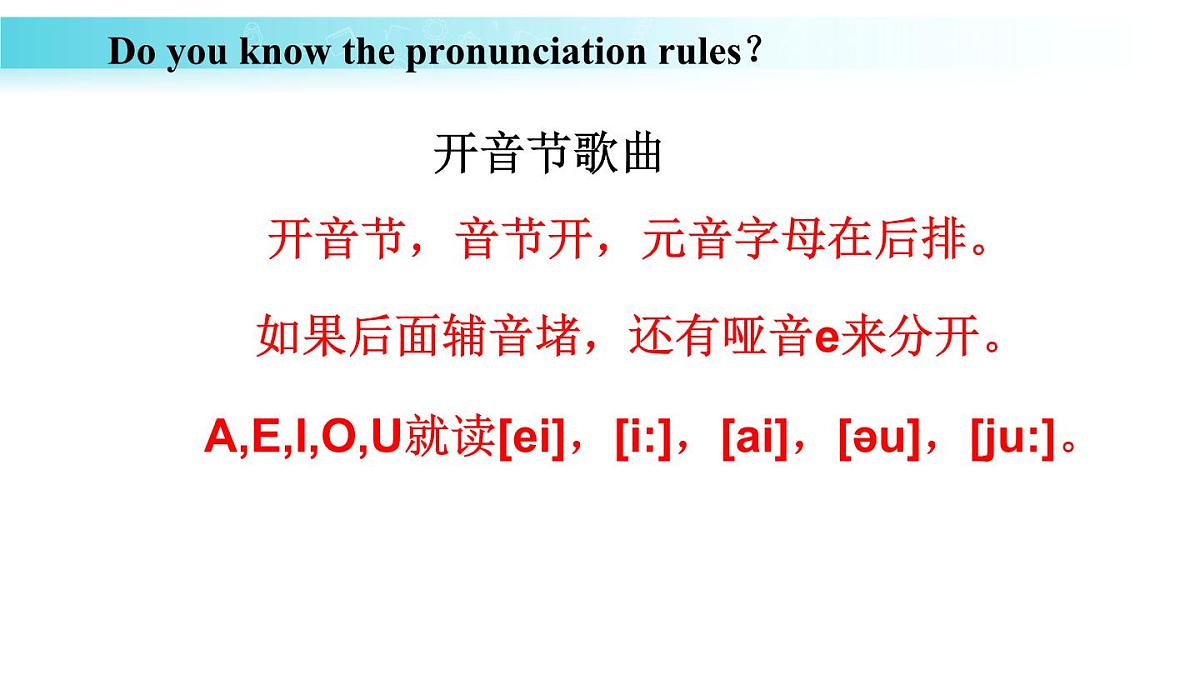 25秋(2024人教版)七年级英语上册-Starter Unit 2 课时 2 Section A(Pronunciation)(同步课件)第8页