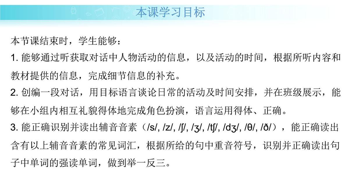 25秋(2024人教版)七年级英语上册-Unit 6 课时1 Section A(1a-Pronunciation)(同步课件)第2页