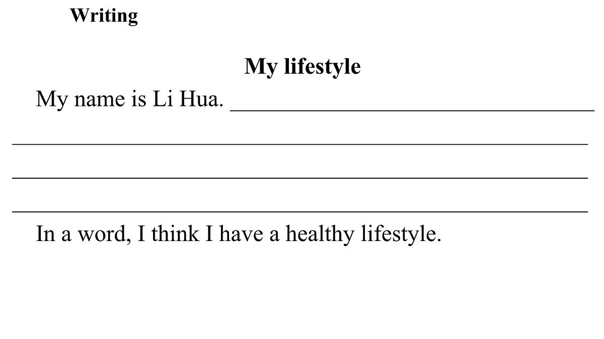 Unit 5 A healthy lifestyle(5.写作帮)第4页