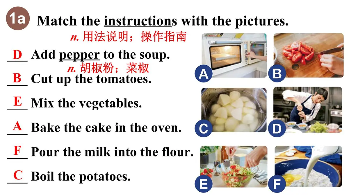 第1课时(Section A 1a-Pronunciation 2)第6页